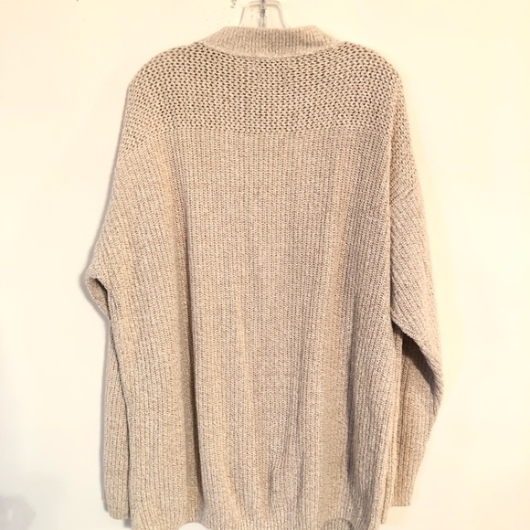Sitter & Grant Men’s Button Neck Beige Pullover Sweater Size LT - Picture 3 of 4